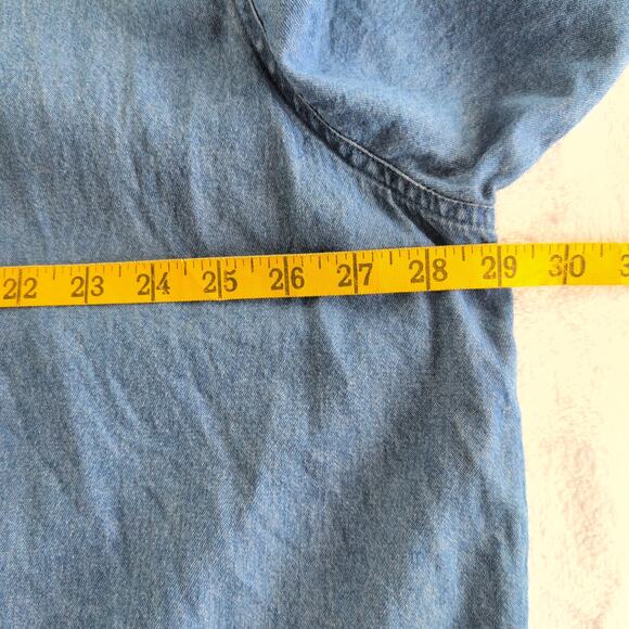 Vintage Embroidered Southwest Blanket Stripe Dopamine CottageCore ButtonDown 3X - Picture 9 of 11